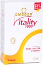 OMEGOR Omega 3 Fish Oil Supplement IFOS Certified Vitality 1000 with 800mg EPA and DHA per kapseli - No Fishy Aftertaste, Non-GMO (60 Softgels)