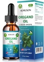 Oregano Oil Liquid Drops Carvacrol, Vitamin E - 6 kuukauden toimitusöljy Oregano Drops Tincture Extract, Cleanse, Detox, Immuunituki, Ruoansulatuskanavan Gut Health - Pure Vegan Herbal Oregano Oil 2oz
