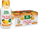 FeelGood Superfoods Vita Fruits and Veggies Immuunituki Shot Lisäravinteet, Orange Flavor, pakkaus 10 Immuniteetti laukausta, Immuunijärjestelmän Booster Drink Valmistettu 25 Organic Fruit & Vihannekset