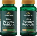 Swanson Ultra Potency Probiootti Ruoansulatuselimistö Immuunijärjestelmä tuki 66 miljardia PMY Prebiootti NutraFlora scFOS 60 DRcaps Veggie kapselit (Caps) (2 pakkaus)