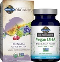 Elämän puutarha Kerran päivässä Vegaani DHA + Prenatal Multi Bundle: Dr Formulated Vegan DHA 30 Softgels + Organics Prenatal One Daily Multivitamiinit kanssa Folate naisten prenatal Health, 30 tablettia