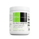 DAVINCI Labs D3/K2 Liquid - Liquid D-vitamiinin ja K-vitamiinin täydennysosa luun terveyteen, sydämen tuki & kalsiumin imeytyminen - 30mL (30 Servings)