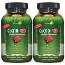 Irwin Naturals CoQ10-RED - 60 Liquid Soft-Gels, pakkaus 2 - Advanced Heart Health Support kanssa typpioksidi Booster tukemaan veren virtausta - 60 Yhteensä