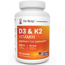 Tri Berg Maximum Strength 2-in-1 D3-vitamiini K2 5000 IU 