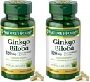 Nature's Bounty Ginkgo Biloba Standarded Extract 120 mg, yrttipullot, kapseli, 100 kreivi, pakkaus 2