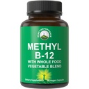 Metyyli-B12-vitamiini + täysruokasekoitus, jossa 25 kasvia ja hedelmää Max Imeytyminen. Vegaani B12 Methylcobalamiini - Metyyli B-12 täydentää energiaa, keskittyä ja lievittää. 30 päivän toimituskapselit