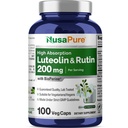 NusaPure Luteolin Complex 200 mg Rutin 100 kapselin kanssa