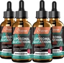 2000MG Liposomaalinen glutationinestetippa, erittäin suuri imeytyminen, luonnollinen toksisointi, immuunijärjestelmän ja ihon suprot*, L-glutationi, C-vitamiini ja hyaluronihappo, kapselit Vaihtoehtoiset, 8.08 OZ