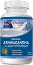 Viking Organic Ashwagandha Black Pepper Extract islantilainen. 60 Vegaanikapselia - Maksimiabsorptio stressin, mielialan ja energian tueksi