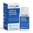 OmegaXL Joint Support Supplement - Natural Muscle Support, Green Lipped Mussel Oil, Soft Gel pillereitä, Drug-free, 120