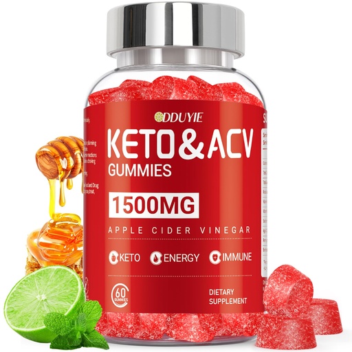 (1 pakkaus) Apple Siideri Viinietikka Gummies ... Keto ACV-lasit, jotka tukevat aineenvaihduntaa ja rasvanpolttoa B6-vitamiinilla ja B12-vitamiinilla...