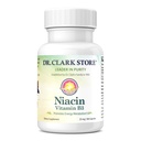 Clark Niacin (Vitamin B3) täydennysosa 25 mg, 100 liivatekapselia, tukee verenkiertoa ja terveitä kolesterolitasoja