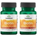 Swanson Biotin - ajastettu Release 10 000 mikrog 60 Tabs (2 pakkaus)