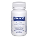 Puhdas kapselit 5- HTP 100 mg - Aivojen terveys, unen sääntely ja ruokahalu Tuki* - 5- Hydroksitryptofaani - Gluteeniton & GMO - 60 kapselia