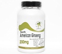Pohjois-Amerikkalainen Ginseng 200mg ~ 200 kapselia - Ei lisäaineita ~ Luontolisät