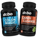 Colon Cleanser Detox & Candi Cleanse pillereitä - 15 päivää Colon Cleanse pillereitä Probiootti & Oregano Tuki täydentää Caprylic Acid Complex Gut Bowel liikkeen, kakka suoliston vatsan turvotus