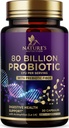 Probiootti Supplement 80 miljardia PMY + Prebiootit, Acidophilus Probiootti tukee Immuunijärjestelmä & Ruoansulatuselimistö, tukee satunnainen Ummetus, Supplement for Women Feminine Health - 30 kapselia