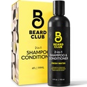 Parta Club Miesten 2 in 1 Shampoo ja hoitoaine Set - Sulata ilmaiseksi, Kosteuttava, Citrus Tuoksuva kihara hiustenhoito ja kuiva scalp hoito