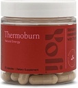 Yoli® Thermoburn Energy Supplement Green Tea Leaf, Guarana, Koliini, Vadelmaketonit ja Thermo-G Omistettu Blend - Energia-vitamiini, 60 kapselia