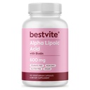Alfa Lipoic Acid 600 mg (per kapseli) Biotiini parantaa imeytymistä (120 kasviskapselit) Ei Fillers - Ei Stearates - Ei Flow Agents
