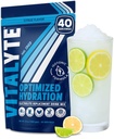 Vitalyte Electrolyte Powder Drink Mix, Isotonic Electrolyte Hydration Mix, Gluteenittomat Post Treenout Powder Mix, Pakkaus 1, 35 oz., Cool Citrus Flavor