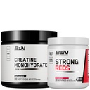 BARE SUORITUSKYKY NUTRITION BPN Creatiini Monohydraatti ja vahva punainen Bundle