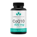 Luma Nutrition CoQ10 400 mg Softgels - High-Absorption Coenzyme Q10 - Co Q-10 200mg / 400mg Per Serving - Heart Health - 60 Liquid Softgels