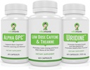 VitaMonk Brain Boost Bundle - Alpha GPC, Uridiini ja pieni annos kofeiini + L-Theanine Duo