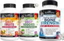 Triple Strength Omega 3 Fish Oil Softgels (1 kuukausi tarjonta) Plus Glukosamiini Chondroitin MSM Triple Strength yhteinen tuki täydentää (1 kuukausi tarjonta)