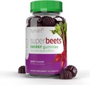 HumanN SuperBeets Energy Gummies - Nopea energia ja henkinen Focus - auttaa lisäämään typpioksidia - Tukee Tervettä Verenpaine ja verenkierto Tuki - hapettumisenesto, ei-GMO - Berry Flavor, 60