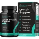 Herbal Lymph System Support Supplement - Lymfatic Support Complex Echinacea Goldenseal Astragalus & Hydroxytyrosol for lymphatic Drainage & Immune Support - Vegan non-GMO Gluten Free (1 kuukausi)