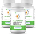 Ben's Natural Health Daily Energy B-Vitamin Complex, jossa on TMG ja Sinkki luonnon energia, stressi, Focus & Immuunituki, 30 kapselia, 3 pakkaus