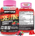 Kreatiini Monohydraatti Miehet ja naiset, Creatiini naisille Pureskella Creatiini Monohydraatti tauriini & B12, Pre-workout Gummies Max Strength, Energia & Endurance, Berry 60