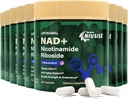 NAD-liite, NAD Nikotinamidi Ribosidi 900 Mg miehille ja naisille, liposomaalinen NAD+ Nikotinamidi Ribosidin, Resveratrol & Quercetinin, energian, NAD+:n ja 900 kapselin lisääminen