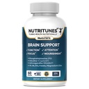 Aivojen terveys täydentää.Muisti, Focus & Brain ravinto tuki Cognizin siticoline, Fosfatidylserine, Shoden Ashwagandha, B-vitamiinit, magnesium & sinkki.60 NutriWit kapselit