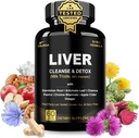32 in 1 Liver Cleanse Detox & Repair Formula Apple Sider Viinietikka, Milk Thistle Supplement, Artisokka, Voikukka juuri täydentää - ei-GMO & Vegan Herbal Liver Support & Repair