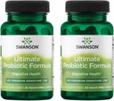 Swanson Ultimate Probiootti Formula Ruoansulatuselimistö Immuunijärjestelmä tuki 66 miljardia PMY Prebiootti NutraFlora scFOS 30 DRcaps Kasviskapselit (Caps) (2 pakkaus)