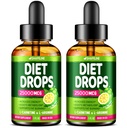 (Pack of 2) Diet Drops - Made in USA - ruokahalu Suppresent for Women & Men - Natural Metabolia Booster - Diet Drops Garcinia Cambogia, L-arginiini & L-glutamine 1 Fl Oz