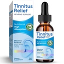 Tinnitus Relief for Rening Ears, Natural Ingredients Tinnitus Relief Ear Drops for Ear Infektio,Herbal Eardrops for Adults, Children, Reduce Ear noise & Parantaa kuuloa, 60ml-sininen