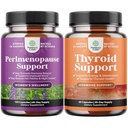 Perimenopaussin lisäosa Maca Root Vitex Berry & Black Cohosh Hot Flash Night Hiki Hormoni tasapaino & mieliala ja kilpirauhasen tuki L Tyrosine Bladderwrack Selenium & Ashwagandha