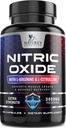 Typpioksidi Booster Extra Strength 3000 mg - 3X vahvuus L-arginiini & Sitruliini, paras typpioksidi täydentää miesten, tukee lihas, sydän terveys, energia täydentää, pullotettu Yhdysvalloissa, 60 kapselia