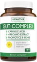 Candida tuki (120 kapselia) - Caprylic Acid, Oregano Oil & Probiootit Ohje Ylläpidä jo normaali tasot hiiva ja Candida - kasvissyöjä, ei-GMO Intestinal Supplement - Gut Cleanse (ei pillereitä)