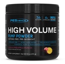 PEScience High Volume Stim-free Pre workout Pump Powder, Typpioksidi Booster L Sitruliini & L Arginiininitraatti, Non-Stim Preworkout miesten ja naisten, 36 Scoops, Guava Ananas Punch