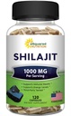 aSquared Nutrition Shilajit 1000mg - 120 kapselia - Pure Shilajit Extract Supplement and Powder Complex Pills - Natural Hummer & Fulvic Acid & Trace Minerals - Vaihtoehto hartsi & Drops