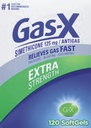 Gas-X Extra 125 mg vahvuus Kaasuntorjunta Simetikoni 120 Softgels