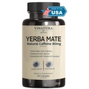 Yerba Mate 1400mg - Magic Natural Comfeine & Energy Supplements *USA Made & Tested * High Potency Enhanced Tauriini ja B-vitamiini Complex - 60 kapselia