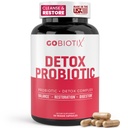 GOBIOTIX Detox Probiotic Supplement for Digestive Health - Milk Thistle, Turmeric, ja Voikukka juuri, Enzymes for Gut Health - 50 miljardia PMY - 60 kapselia