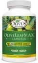 OliveLeafMAX Olive Leaf Extract (40% Oleuroepin) + Organic Olive Leaf Powder + No Fillers + 300 Kasvissyöjä Kapselit + Lähde Espanjasta ja valmistettu Yhdysvalloissa GMP Facility