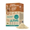 Meowbiootit Hyvä Guts kissoille Probioottijauhe, 11 Probioottikanta, 2 Prebiootit, 5 Ruoansulatuskanavan entsyymit, tonnikalan maku, Probiootit kissoille, sisätiloissa ja ulkona (30 päivää)