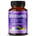 Ultra Resveratrol 8 in 1 Formula - viinirypäleen siemenen maito Thistle Niacin (150 Count (Pack of 1))